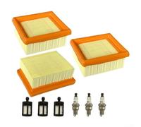 Qualoramall Air Fuel Filter Kit for BR800 BR800C BR800X Backpack Blower Parts 4283-141-0300 4283-141-0300A 4283-141-0300B Replace 0000-350-3518 0000-350-6202(3 set)