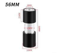 Qualoramall Aluminum Alloy Bicycle Rear Shock Bushing Hardware Suspension Bushes with Spacers Compatible with 14mm Width Shock Absorber Split Shift Modification fo(56mm)