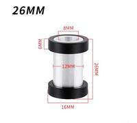 Qualoramall Aluminum Alloy Bicycle Rear Shock Bushing Hardware Suspension Bushes with Spacers Compatible with 14mm Width Shock Absorber Split Shift Modification fo(26mm)