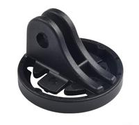 Qualoramall Bike Computer Mount Adapter for Garmin Quarter Turn Devices to Standard Base Black ABS Bicycle Light Holder(A)