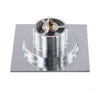 Qualoramall Bounce Floor Drain 10x10cm Pure Copper Invisible Shower Floor Drainers Anti-Clog Brass Shower Drain Quick Drainage Bathroom Drainer with Sealed Covers Removable Filters