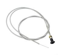 Qualoramall Cuttable 96 Inch Metal Push Pull Choke Throttle Cable for Lawn Tractor Go Kart Mower Parts Replace Accessory Wind Gate Wire Control Rope