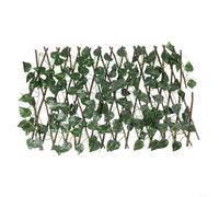 Qualoramall Expandable Artificial Ivy Leaf Trellis Fence 40cm x 20cm Green Plastic Privacy Screen for Garden Wall Outdoor Indoor Decor(2#)