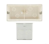 Qualoramall Fireproof ABS Wall Switch and Socket Junction Box with Space-Saving Flush Mount Design for Neat Electrical Outlet Installation and Enhanced Safety in Home Wiring Project(172 type)