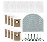 Qualoramall For DEERMA S30 and DEM-S30 Robot Vacuum Replacement Kit Includes 4 Filters 4 Microfiber Mop Cloths 4 Dust Bags and 4 Side Brushes for Home Pet and Child Friendly Cleaning(B)