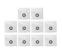 Qualoramall For Greenworks GRV-3011 Robotic Vacuum Replacement Dust Bags 5-Layer Filtration Non-Woven Fabric Dirt Disposal Bags for Pets and Kids Home Cleaning 3 Pack(10 PACK)