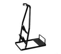 Qualoramall Freestanding Vacuum Cleaner Stand Storage Rack, Floor Mounted Base Holder for Cordless Vacuums, No Drilling Wall Mount Organizer Bracket with Accessories Hook, Metal (Black)