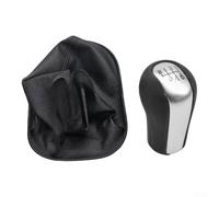 Qualoramall Leather Gear Shift Knob Dust Cover for Toyota 2008-2012 ABS Interior Shifter Lever Boot Replacement Black(D)