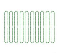Qualoramall Mardi Gras Bead Chain 20 Pack Gold Green Purple Plastic Necklace for New Orleans Festival Party Holiday Decoration 40cm(green)