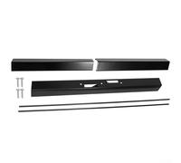 Qualoramall Metal Fireplace Curtain Rod Kit With Valance Adjustable Fireplace Curtain Rod Valance Kit For Mesh Curtain Hanging Fits For Fireplace Openings 30 To 48