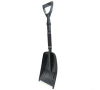 Qualoramall Retractable Snow Shovel for Car with Adjustable Angle Ice Scraper and Bristle Brush Extendable Aluminum Handle Winter Snow Remover Tool Black 28 to 34 Inch