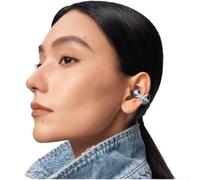 Qualoramall Rotatable Earphone with Zirconia Geometric for Huawei FreeClip Black Copper Fashion Accessory for Women Girls Stylish Starfish Butterfly Pattern(Starfish)