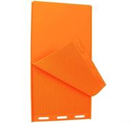 Qualoramall Silicone Foundation 2 Pack for DIY Beeswax Sheets Base 43.5x22.5cm Flexible Reusable Tool for Professional and Amateur Beekeepers(Orange)