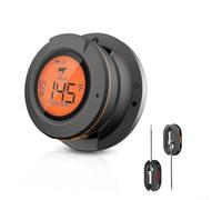 Qualoramall Smart BBQ Thermometer Wireless Meat Probe Set with Digital Display and APP Control for Grilling and Oven Cooking(thermometer+2 probe)