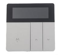 Qualoramall Smart WiFi Programmable Thermostat with LCD Panel and App Control for Electric Floor Heating and Wall-Mounted Boiler Systems, Voice Control Enabled, Black Gray(i8-GB No WIFI)