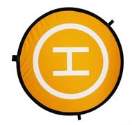 Qualoramall Unmanned aerial vehicle Landing Pad Collapsible Helipad Dronepad Launch Mat Waterproof Helipad Carrying Bag Reflective Strips Landing Nails for DJI Series Various UAVs(110cm double sided)