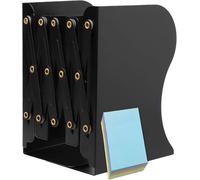 Qualsen Bookends Expandable Book Ends for Shelves, Black, 1 pack