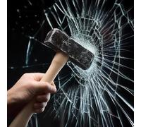 Qualsen Safety Glass Film Premium 4 Mil Glass Window Film Security for Enhanced Safety Adhesive Anti Shatter for Supermarket, Display Cabinet, Home, Office Windows 30x200cm(Clear)