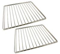 Qualtex 2 Pack of Universal Oven Cooker Shelves Rack Grid Adjustable Extendable Design