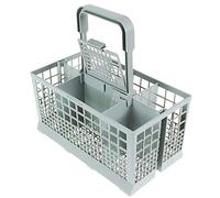 Qualtex Dishwasher Cutlery Silverware Basket Holder Grey, 9 5/16 X 5 1/4 X 9 3/4 Inches