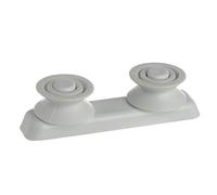 Qualtex Dishwasher Upper Top Basket Wheels Rail Support Assembly Compatible with Amica