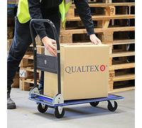 Qualtex Platform Hand Trolley Sack Truck Warehouse Office Garden Hand Trolley Cart Barrow 150kg