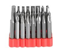 Qualtex Premium Quality Chrome Vanadium Steel Security Bit Set with Rubber Case (33pcs)