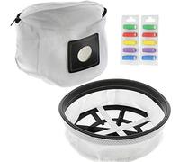 Qualtex Reusable Zip Bag & Round Cloth Filter 10 Fresheners for Numatic Henry Hetty Hoover Vacuum Cleaner