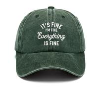 QUALTRIXIAN Baseball Cap for Men Women Unisex Adjustable Cotton Classic Dad Hat Casual Cap Sun Visor Hat for Daily Wear Outdoor Sports Green