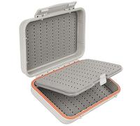 QualyQualy Fly Fishing Box, 4 Layer Foam Files Box Streamer Storage Organizer Waterproof, 15.6 x 10.8 x 4.5Big Capicaty Flies Storage (Triangular hole Foam)