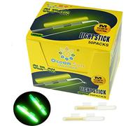 QualyQualy Glow Sticks For Fishing Pole M L XL 20-100 Pcd Fluorescent Stick Light Sticks For Night Fishing, Fishing Rod Tip Light (2Pcs/Packs)