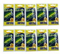 QualyQualy Glow Sticks For Fishing Pole M L XL Fluorescent Stick Light Sticks For Night Fishing, Fishing Rod Tip Light (10Packs L 2.7-3.2mm)