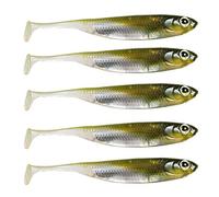 QualyQualy Soft Plastic Lures Paddle Tail Swimbaits Minnow Lures Shad Bait Dropshot Lure Pike Fishing Lures Perch Trout Bass 7.5cm 6Pcs