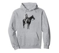 Quanah Parker Horseback Warrior Tee Pullover Hoodie
