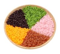 Quancru 100g Colored Rice in 5 Vibrant Colors, Sensory Bin Filler, Rainbow Rice DIY Models for Art & Craft, Creative Learning & Color Perception