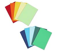 Quanerba 10 Pack A5 Notebooks Colorful Rainbow Kraft Cover Lined Pages 10 Colors, Notebooks Multipack for for Diary, Travelers, Students, Office, Memo, School - 60 Lined Pages/30 Sheets