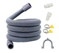 Quanerba Drain Hose Adapter Kit with Connector Clip Clamp 4M/3M/2M/1.5M/1M, Adaptor Universal Dishwasher Washing Machine Washer(4M)
