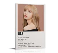 QUANHAIUSUU BLACKPINK-lisa Poster HD Canvas Fashion Poster for Living Room Bedroom Office Decor Creative Art Gift