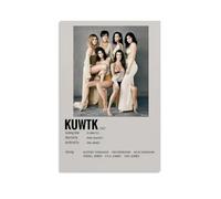 QUANHAIUSUU Kuwtk Kim Kardashian Kylie Jenner Poster HD Canvas Fashion Poster for Living Room Bedroom Office Decor Creative Art Gift