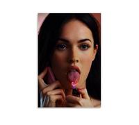 QUANHAIUSUU Megan Denise Fox Poster HD Canvas Fashion Poster for Living Room Bedroom Office Decor Creative Art Gift