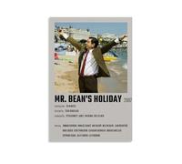 QUANHAIUSUU Mr. Bean's Holiday Poster HD Canvas Fashion Poster for Living Room Bedroom Office Decor Creative Art Gift