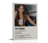 QUANHAIUSUU Tate Mcrae Posters Canvas Cover Wall Art Print Aesthetic Poster for Living Room Bedroom Office Decor Creative Art Gift 08x12inch(20x30cm) Frame-style-5