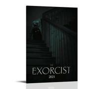 QUANHAIUSUU The Exorcist Posters Canvas Cover Wall Art Print Aesthetic Poster for Living Room Bedroom Office Decor Creative Art Gift 20x30inch(50x75cm) Frame-style-29