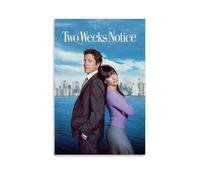 QUANHAIUSUU Two Weeks Notice Posters Canvas Cover Wall Art Print Aesthetic Poster for Living Room Bedroom Office Decor Creative Art Gift 08x12inch(20x30cm) Unframe-style-13