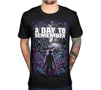QUANLI A Day to Remember Homesick Mens Cotton Top T-Shirt Tee M Colour42-XL Black
