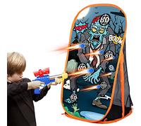 Quanquer Shooting Game Targets Kids Boys Toys - Zombie Shooting Target with Net Indoor Outdoor Garden Toys Birthday Gifts for 5 6 7 8 9 10+ Years Old Boys Girls