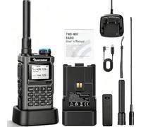 QUANSHENG UV-K1 Walkie Talkie Handheld Ham Radio, 2500mAh High Capacity Battery, 50-600MHz Full Band Receive, Air Band, One-Touch Frequency Matching, Wireless Cloning, NOAA
