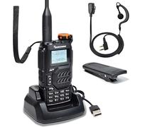 Quansheng UV-K5 VHF UHF Portable Walkie Talkie Rechargeable Two-way Radio for Studio/Outdoor/Car (with G Shape Earpiece)