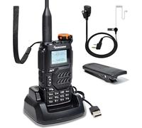 Quansheng UV-K5 VHF UHF Portable Walkie Talkie Rechargeable Two-way Radio for Studio/Outdoor/Car (with Transparent tube Earpiece)