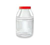 QUANTA Plastic Jars with Lids - Clear Storage Containers - Airtight, Stackable, BPA-Free Container Jar for Spices, Sweets, Crafts, Dog Treats - Reusable & Durable (1, Clear/Transparent, 5000ml)